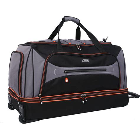 durable wheeled duffel bag.